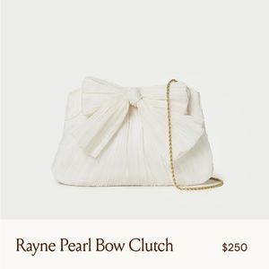 LOEFFLER RANDALL RAYNE BOW CLUTCH - ONLY WORN ONCE